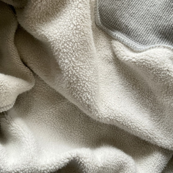 POPFLEX Gray Crewneck Sweatshirt with White Embroidered Crest - Picture 3 of 5